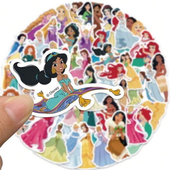 50 Pack Disney Princess Vinyl Stickers - Picture 6 of 6